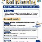 what does bet mean in text